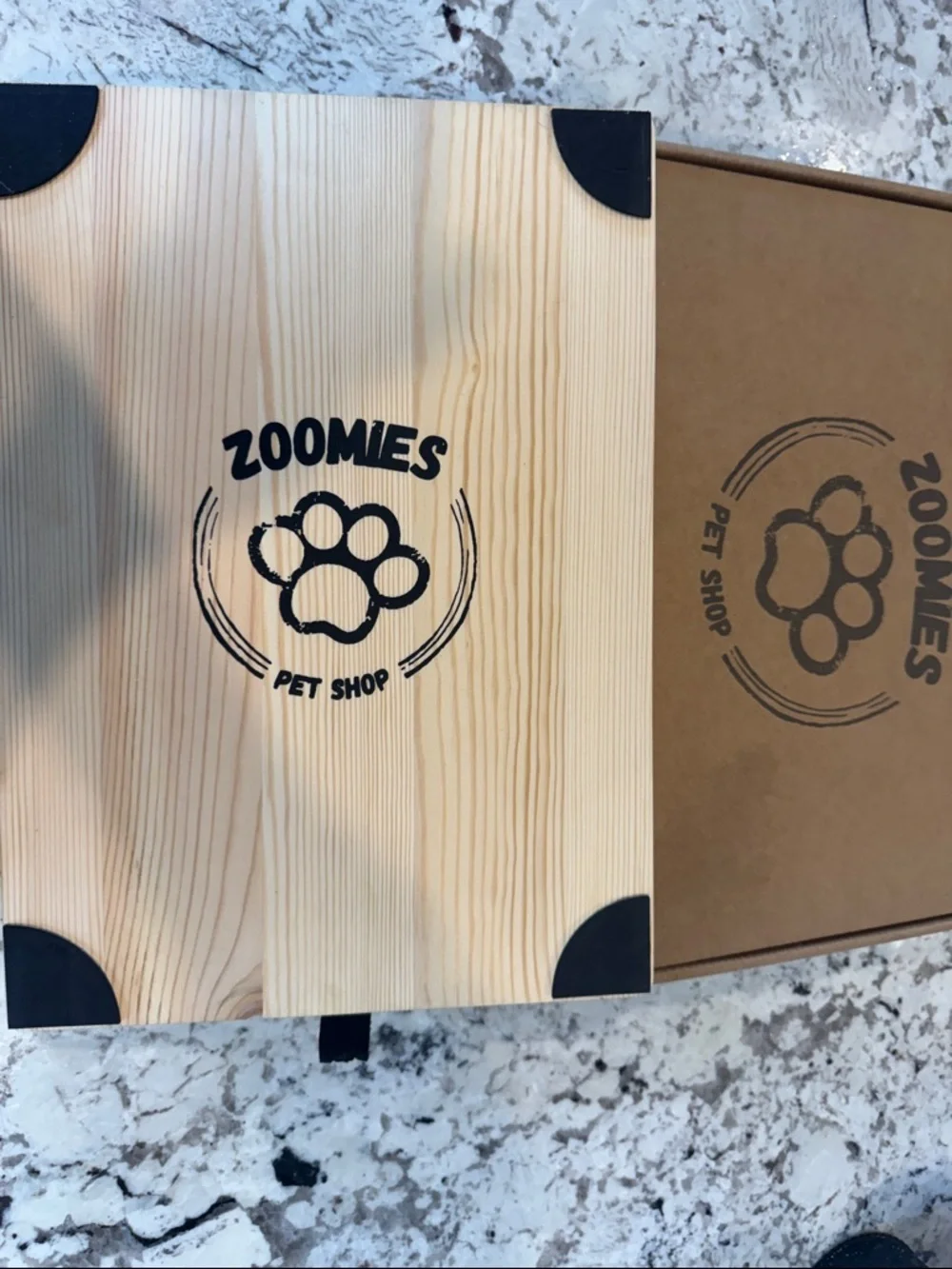 Zoomies Pet Shop Nail Trim Hidden Snack / Treat Dog Box
